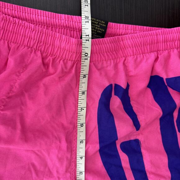 Vintage Gecko Hawaii Shorts Mens Medium Swim Trunks Surf Neon Graphic Lizard 90s - Picture 9 of 11